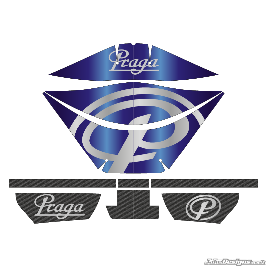 Praga Replica Rotax Airbox Sticker Kit (2020) – JakeDesigns Graphics