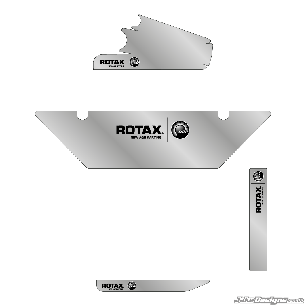 Chrome Style DD2 / Rotax Max Radiator Stickers – JakeDesigns Graphics