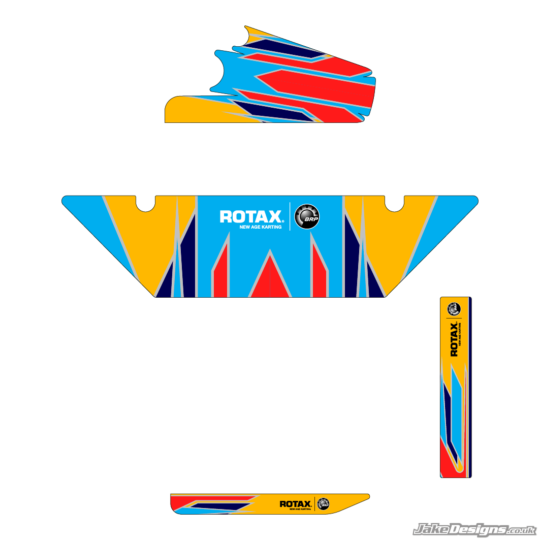 FA Alonso Replica DD2 Rotax Max Radiator Stickers (2016)