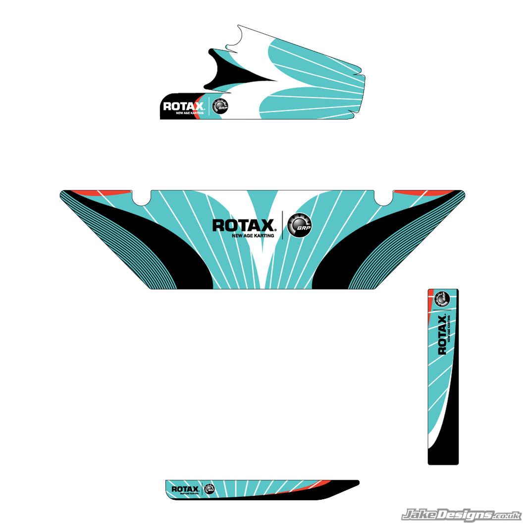 Formula K Replica DD2 / Rotax Max Radiator Stickers