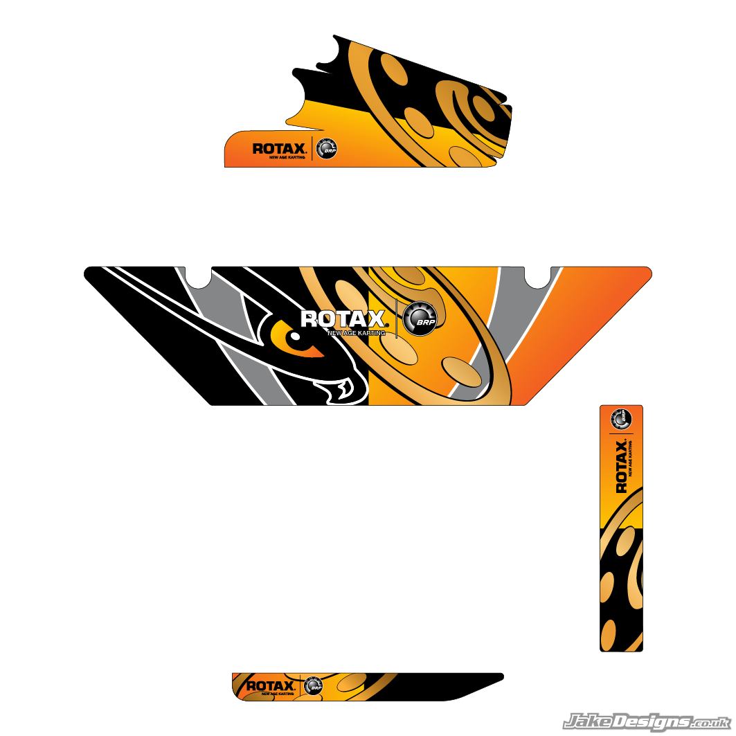 Intrepid Replica DD2 / Rotax Max Radiator Stickers – JakeDesigns Graphics