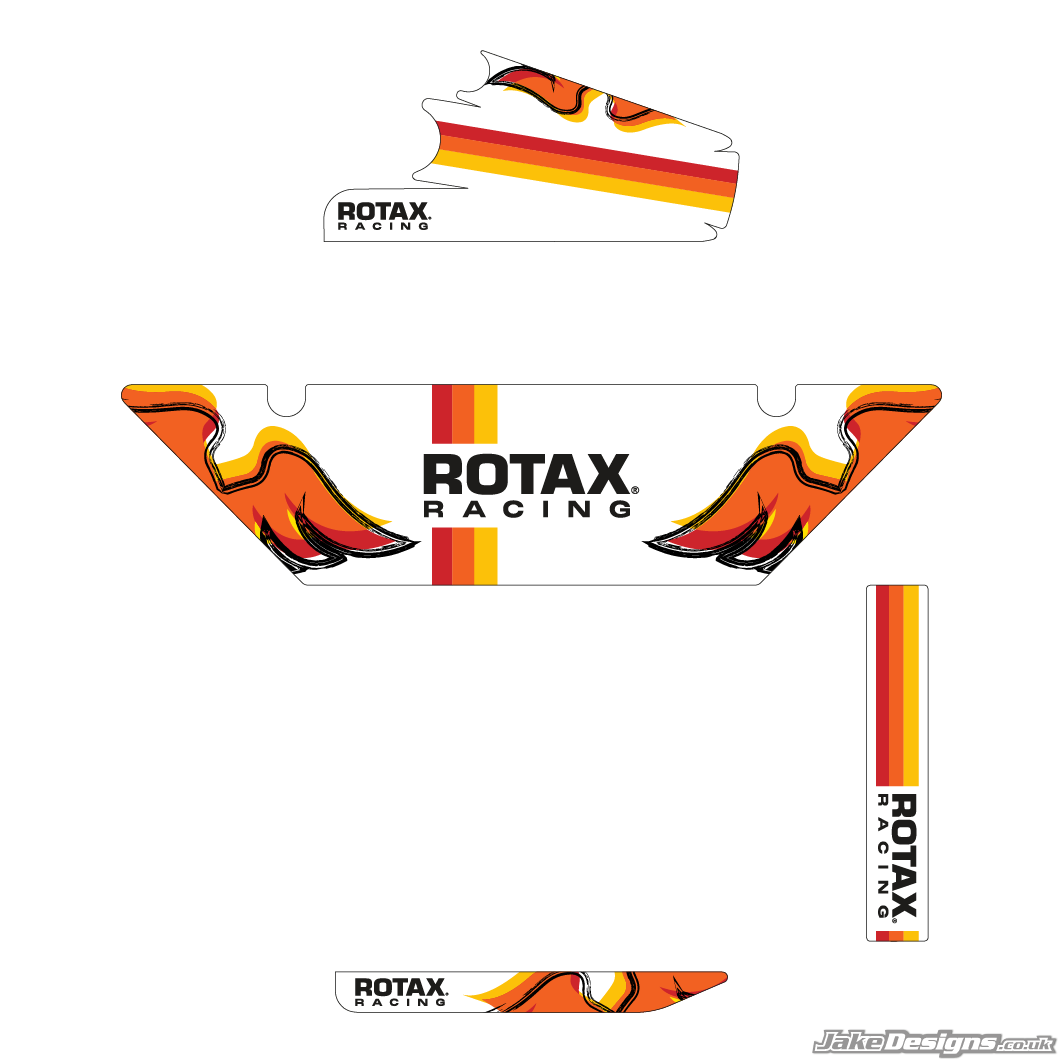 Rotax Radiator Stickers (KR) Kart Republic Replica (European) DD2 Rotax Max Radiator Stickers ...