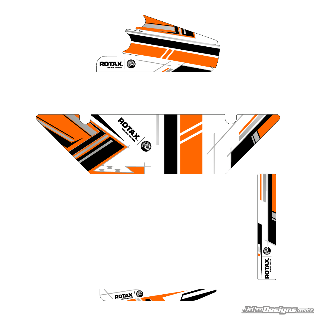 Rotax Radiator Stickers OK1 Replica DD2 / Rotax Max Radiator Stickers – JakeDesigns Graphics