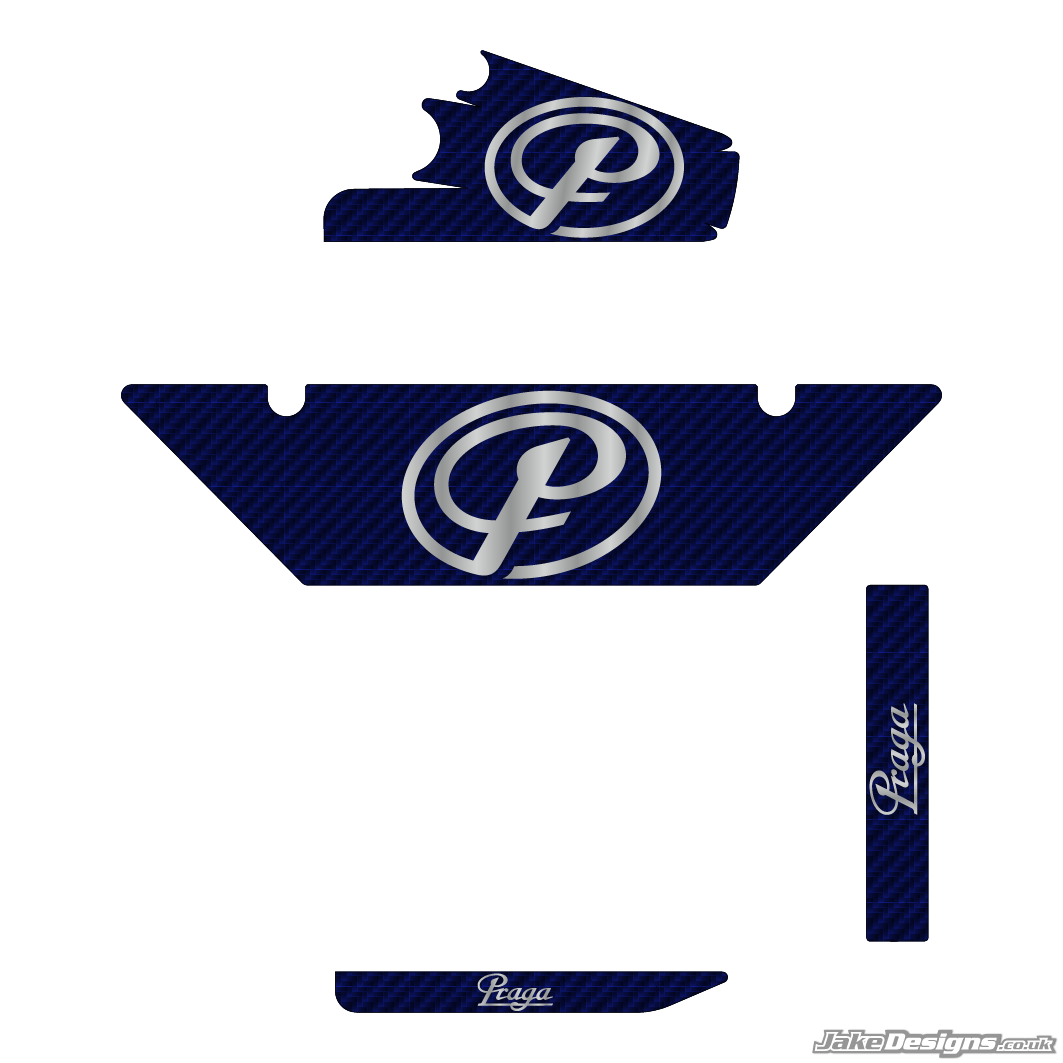 Praga Replica DD2 Rotax Max Radiator Stickers (2026)