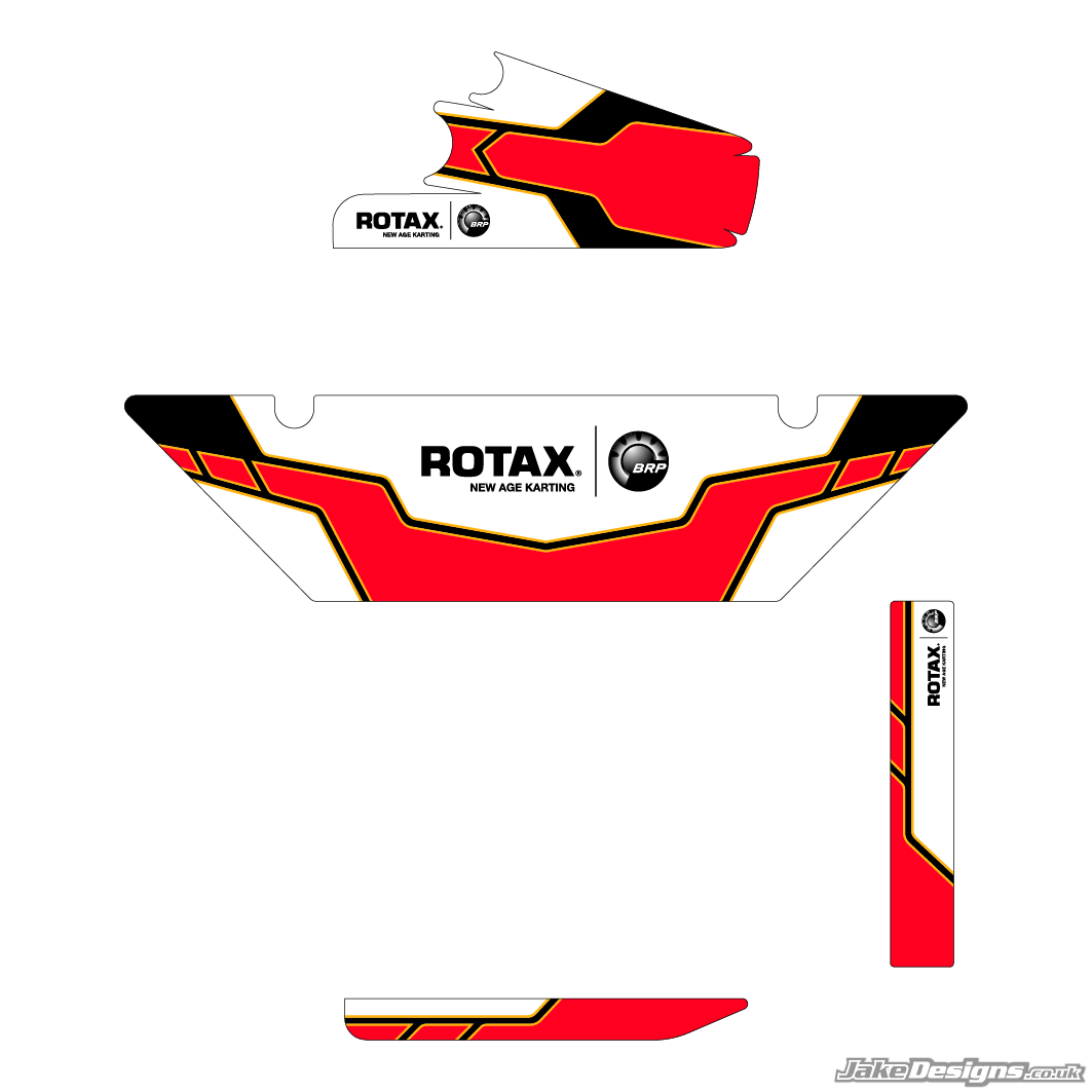 Tecno Replica DD2 Rotax Max Radiator Stickers