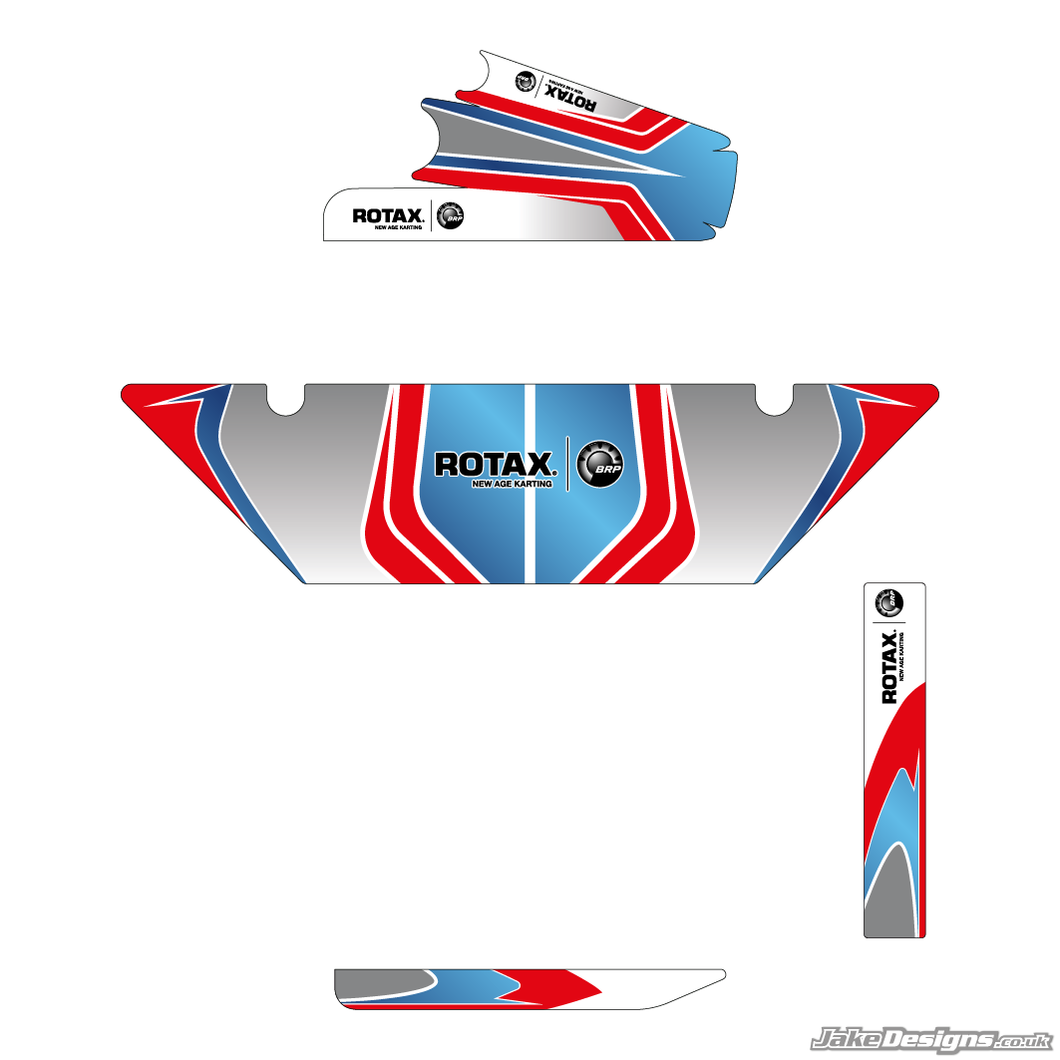 Zanardi Replica DD2 Rotax Max Radiator Stickers