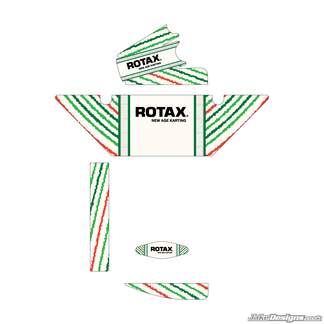 TonyKart 401R Replica (European) Rotax Max Radiator Stickers (2019 ...