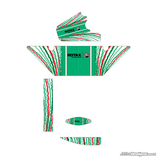 TonyKart 401RR Replica (European) Rotax Max Radiator Stickers (2022)