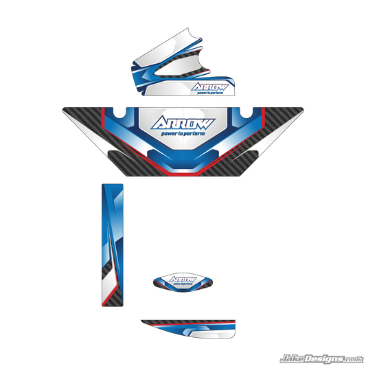 Arrow Replica (European) Rotax Max Radiator Stickers