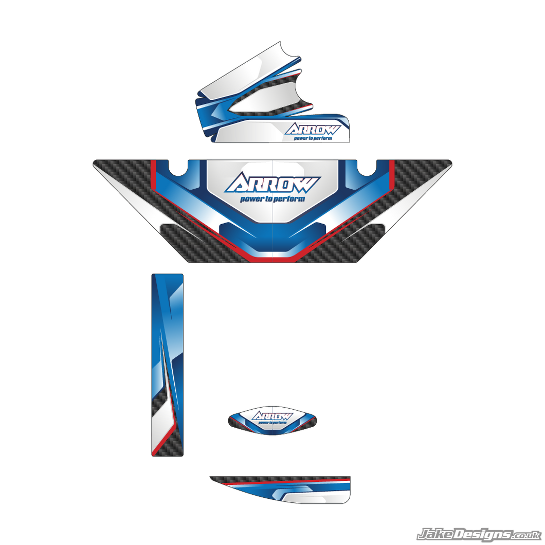 Arrow Replica (European) Rotax Max Radiator Stickers