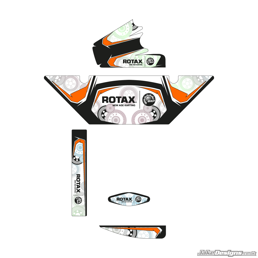 CRG Replica (European) Rotax Max Radiator Stickers (2014)