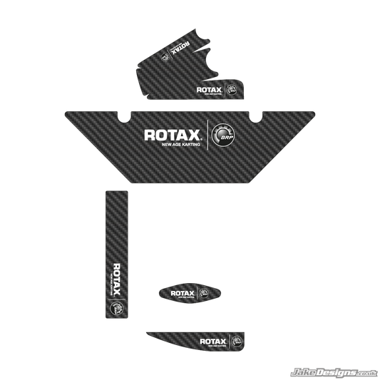 Carbon Fibre Style (European) Rotax Max Radiator Stickers