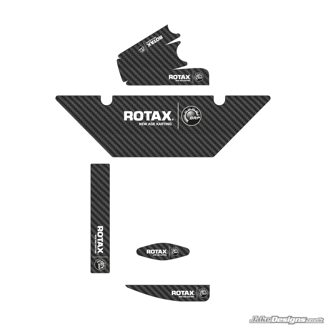 Carbon Fibre Style (European) Rotax Max Radiator Stickers