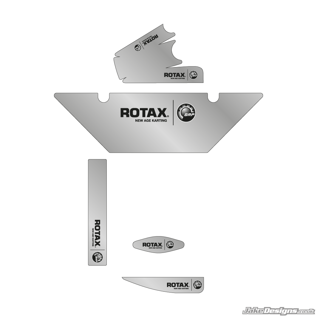 Chrome Style (European) Rotax Max Radiator Stickers – JakeDesigns Graphics