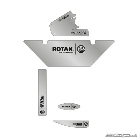 Chrome Style (European) Rotax Max Radiator Stickers