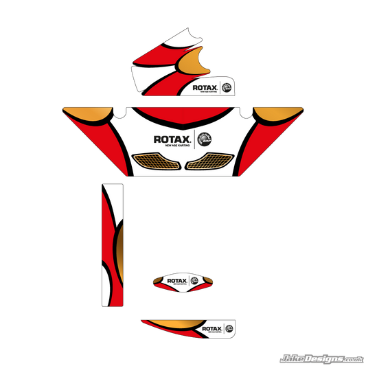 DR Replica (European) Rotax Max Radiator Stickers