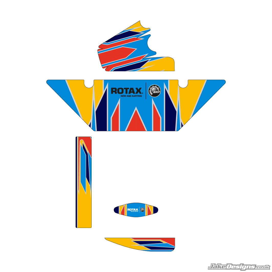 FA Alonso Replica (European) Rotax Max Radiator Stickers (2016)