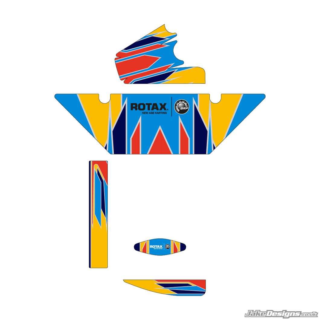 FA Alonso Replica (European) Rotax Max Radiator Stickers (2016)