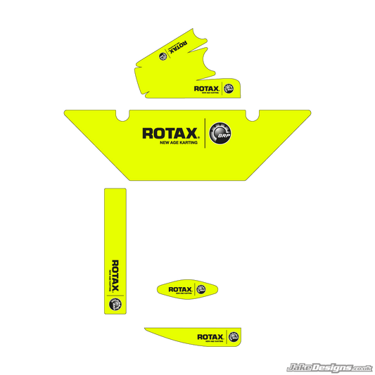 Fluorescent Style (European) Rotax Max Radiator Stickers