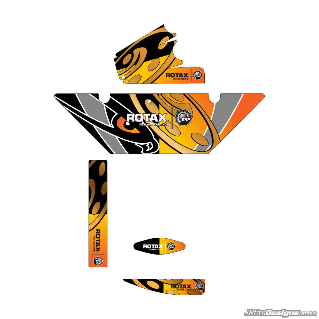 Intrepid Replica (European) Rotax Max Radiator Stickers