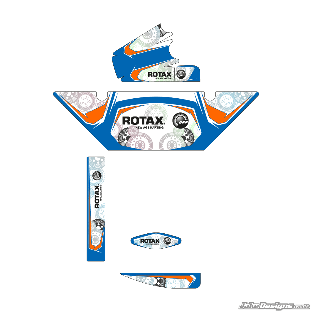 Lewis Hamilton (LH) Replica (European) Rotax Max Radiator Stickers