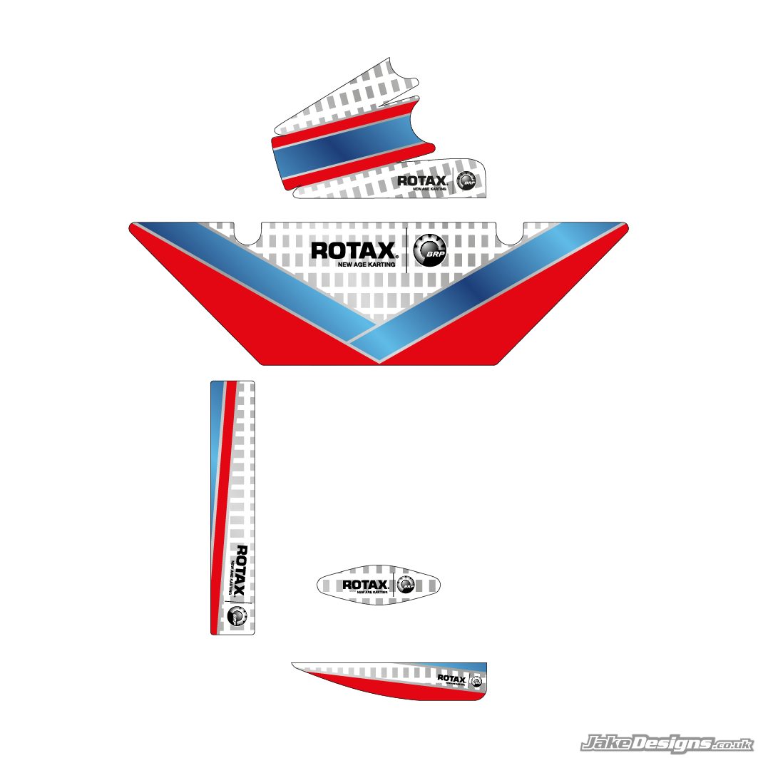 Mach1 Replica (European) Rotax Max Radiator Stickers – JakeDesigns Graphics