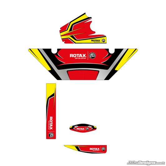 Maranello Replica (European) Rotax Max Radiator Stickers (2014)