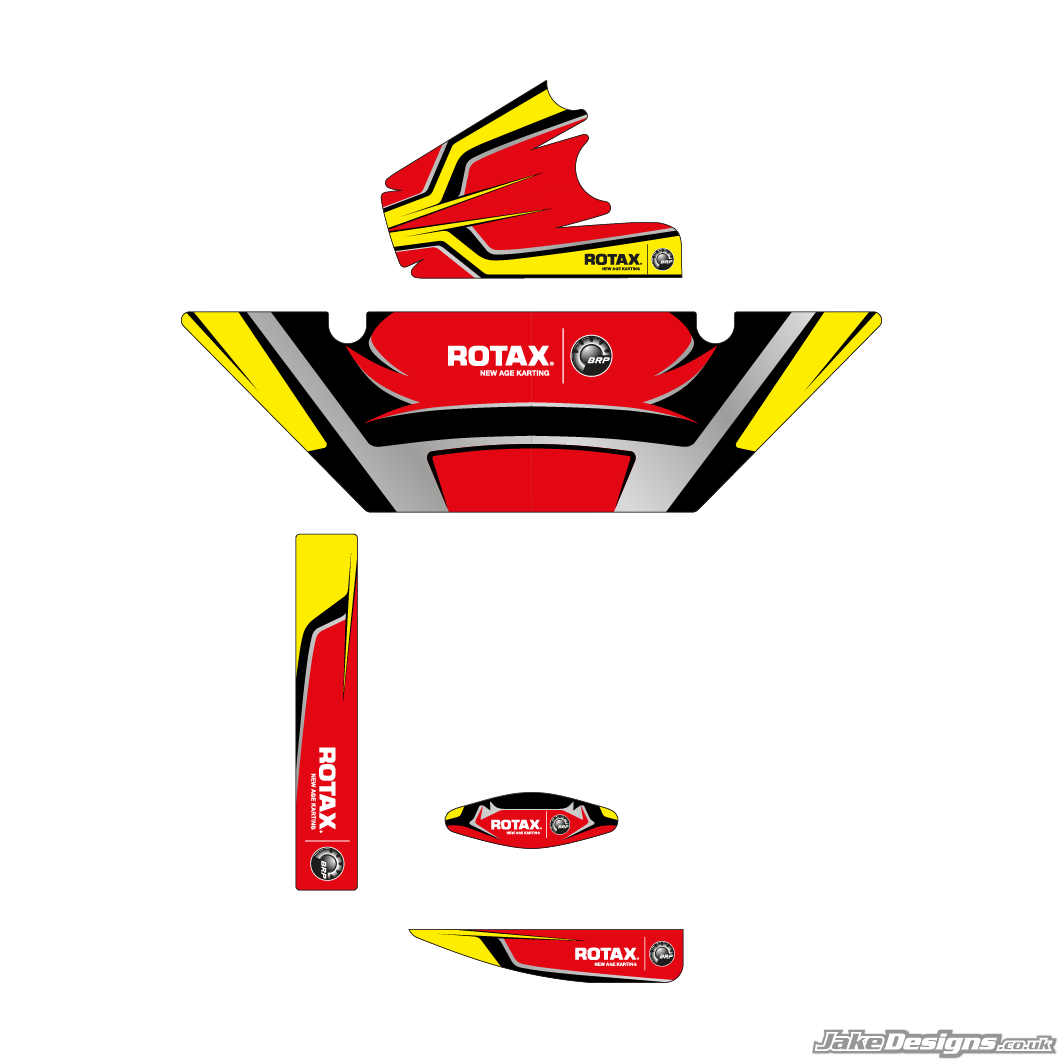 Maranello Replica (European) Rotax Max Radiator Stickers (2014 ...