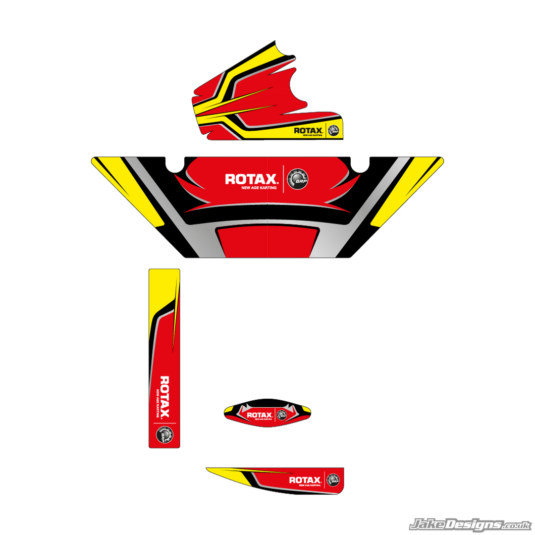 Maranello Replica (European) Rotax Max Radiator Stickers (2014)