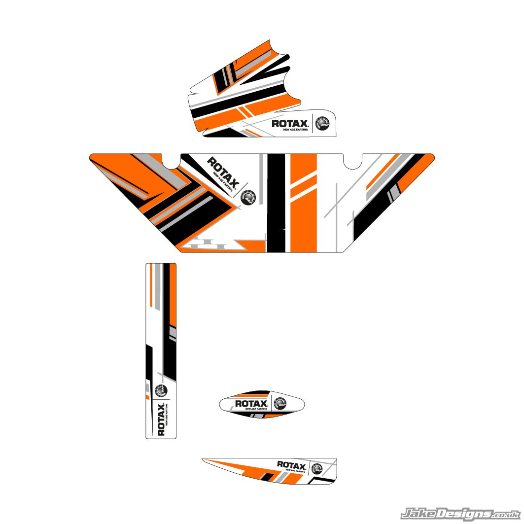 OK1 Replica (European) Rotax Max Radiator Stickers