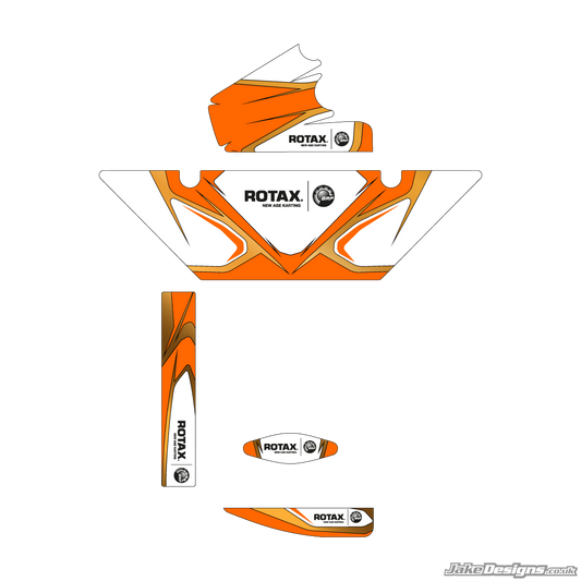 RK Replica (European) Rotax Max Radiator Stickers