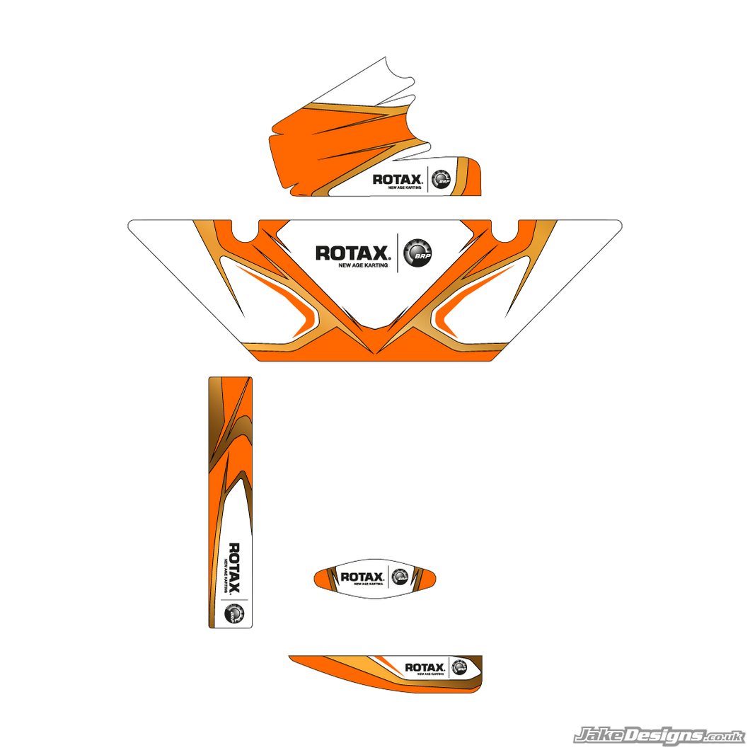 RK Replica (European) Rotax Max Radiator Stickers