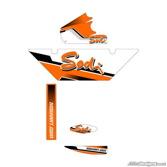 SODI Replica (European) Rotax Max Radiator Stickers (2020)