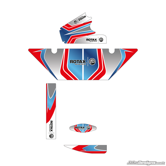 Zanardi Replica (European) Rotax Max Radiator Stickers