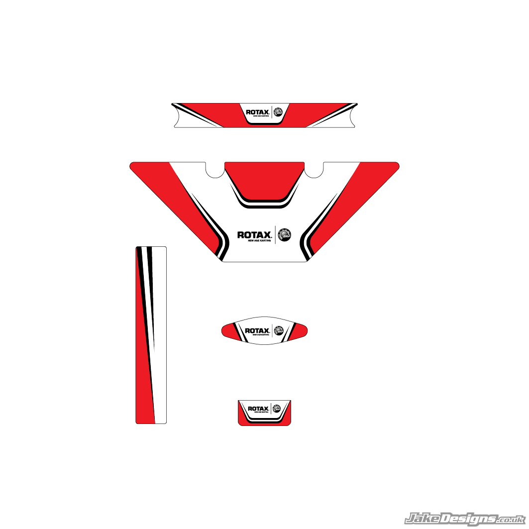 BirelART Replica (European) Micro Max Rotax Radiator Stickers (2020)