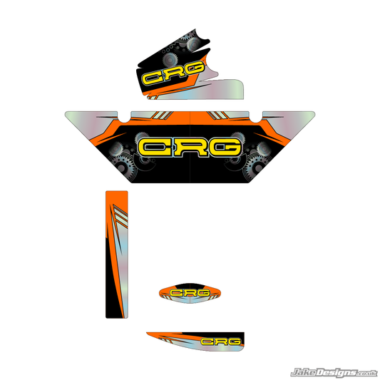 CRG Replica (European) Rotax Max Radiator Stickers (2018)