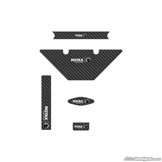 Carbon Fiber Style (European) Micro Max Rotax Radiator Stickers