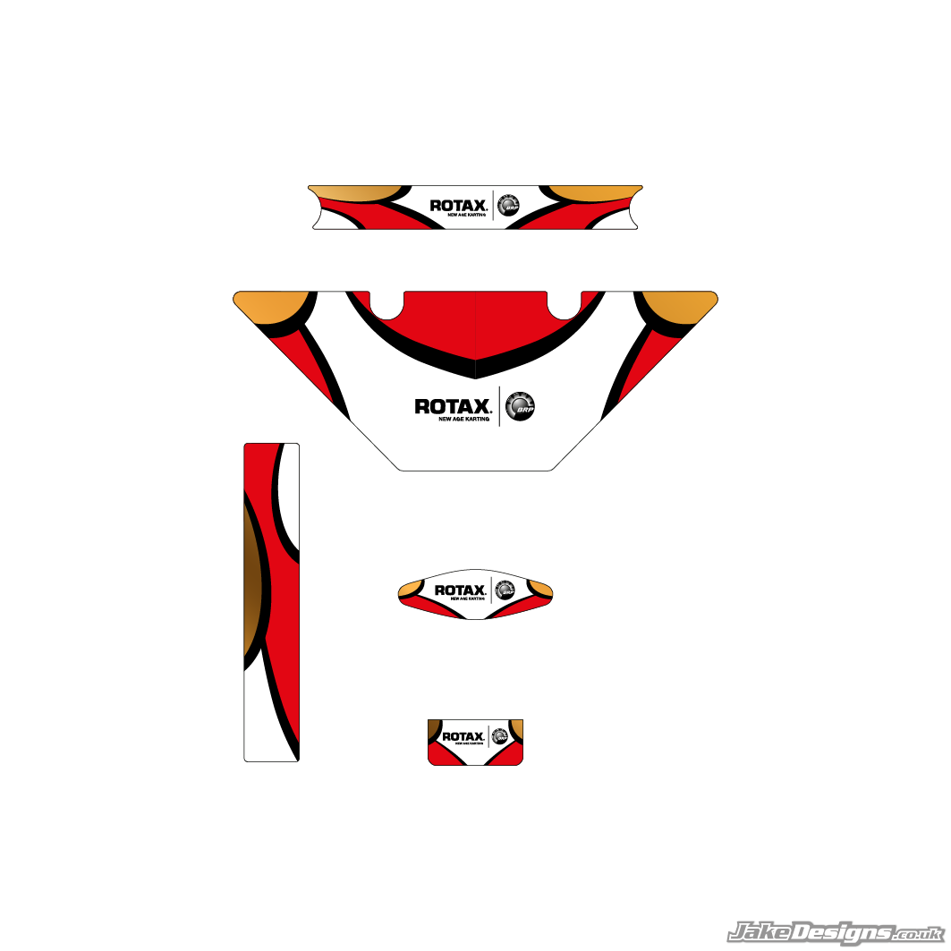 DR Replica (European) Micro Max Rotax Radiator Stickers