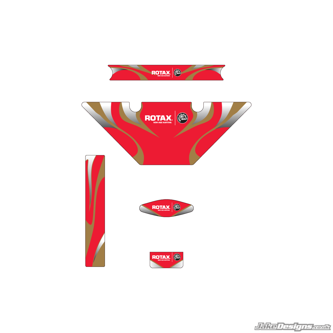 Gillard Replica (European) Micro Max Rotax Radiator Stickers