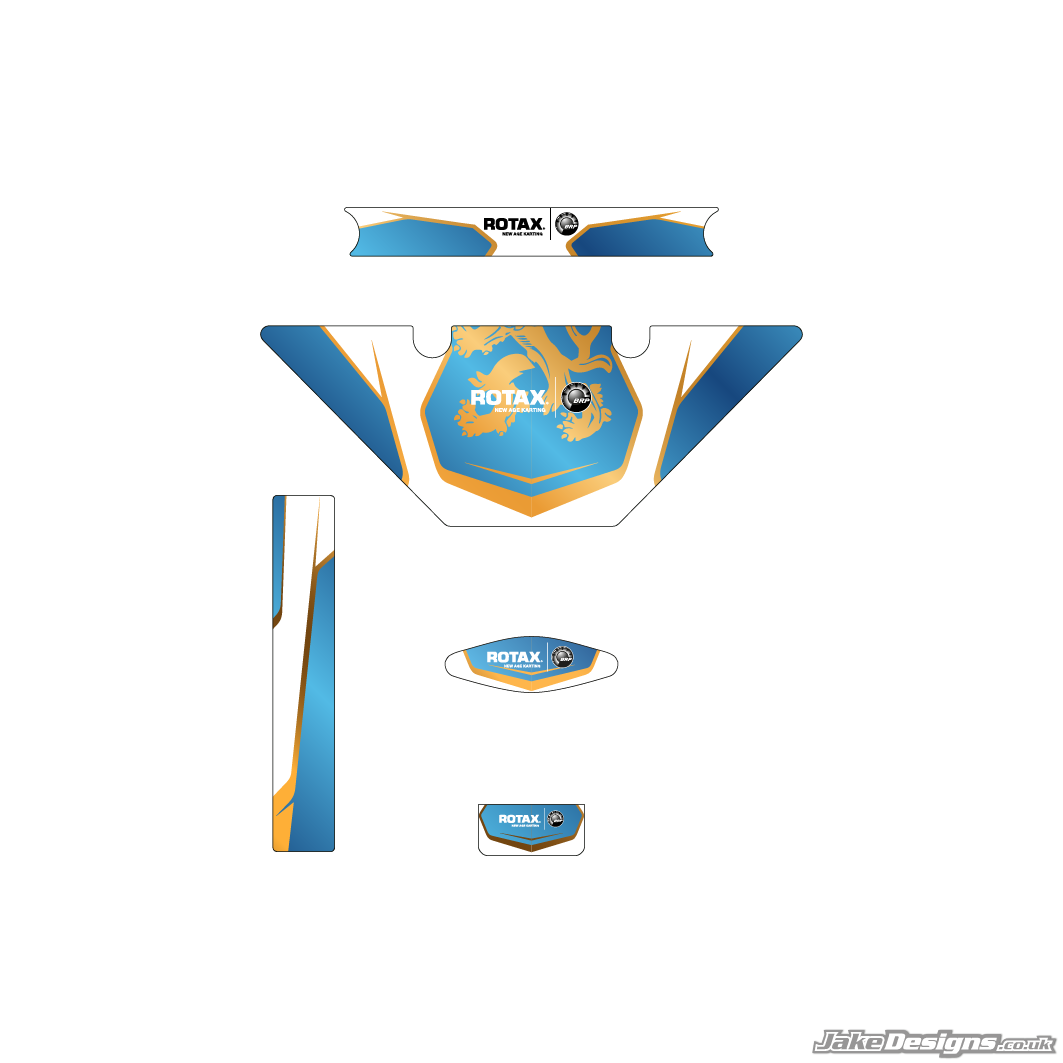 Praga Replica (European) Micro Max Rotax Radiator Stickers (2015)