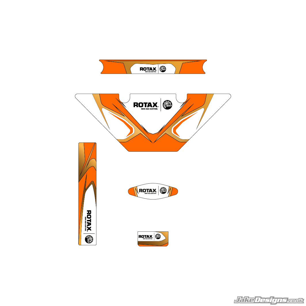 RK Replica (European) Micro Max Rotax Radiator Stickers – JakeDesigns ...