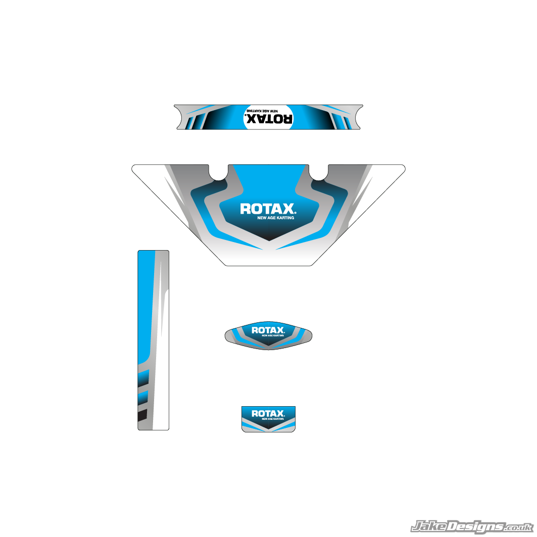 Ricciardo Replica (European) Micro Max Rotax Radiator Stickers ...