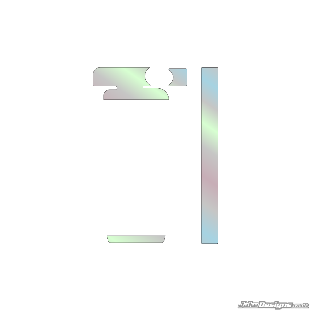 Chrome Style IAME Mini / Waterswift Radiator Sticker Kit