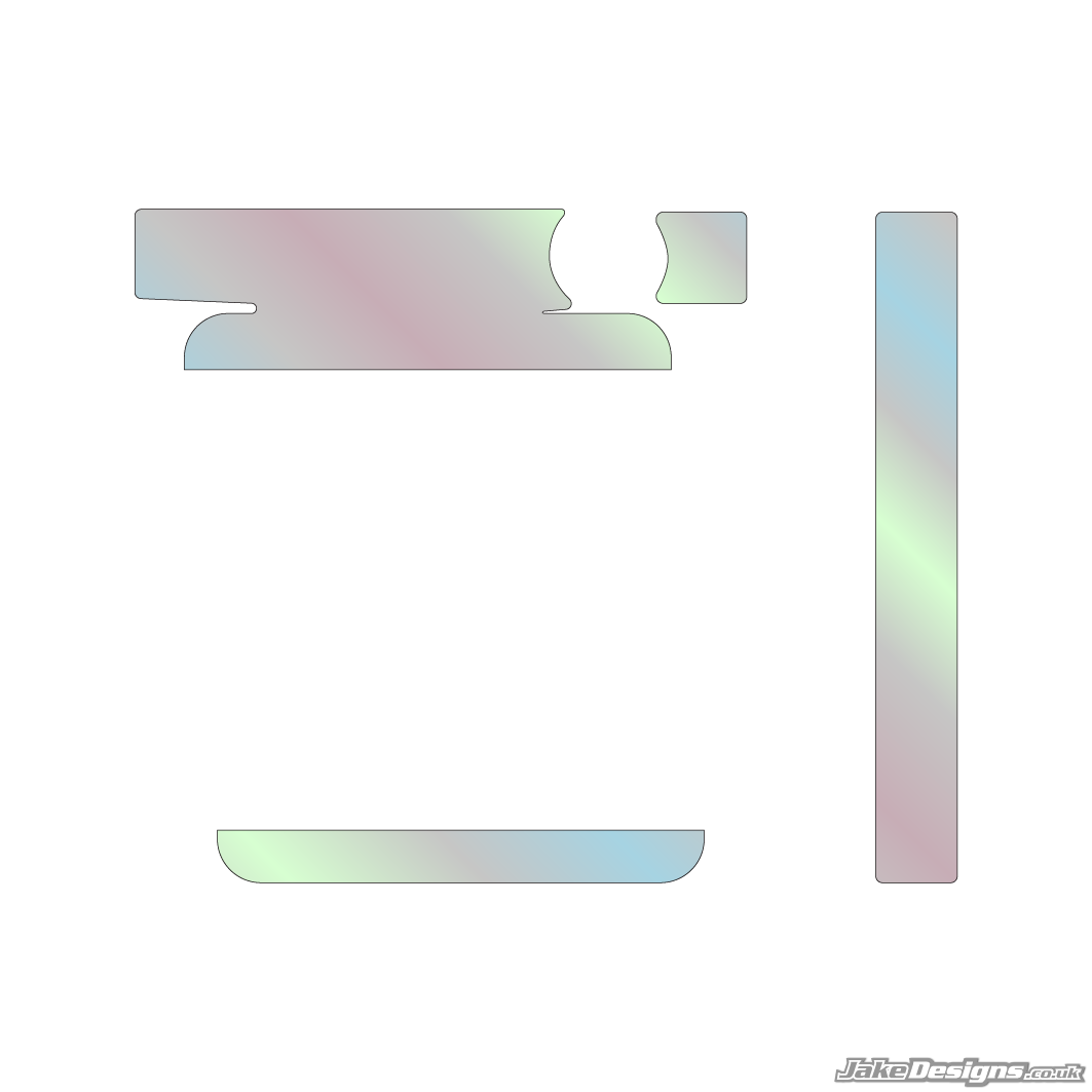 Chrome Style IAME Big / X30 Radiator Sticker Kit