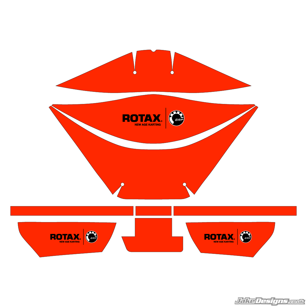 Fluorescent Style Rotax Airbox Sticker Kit