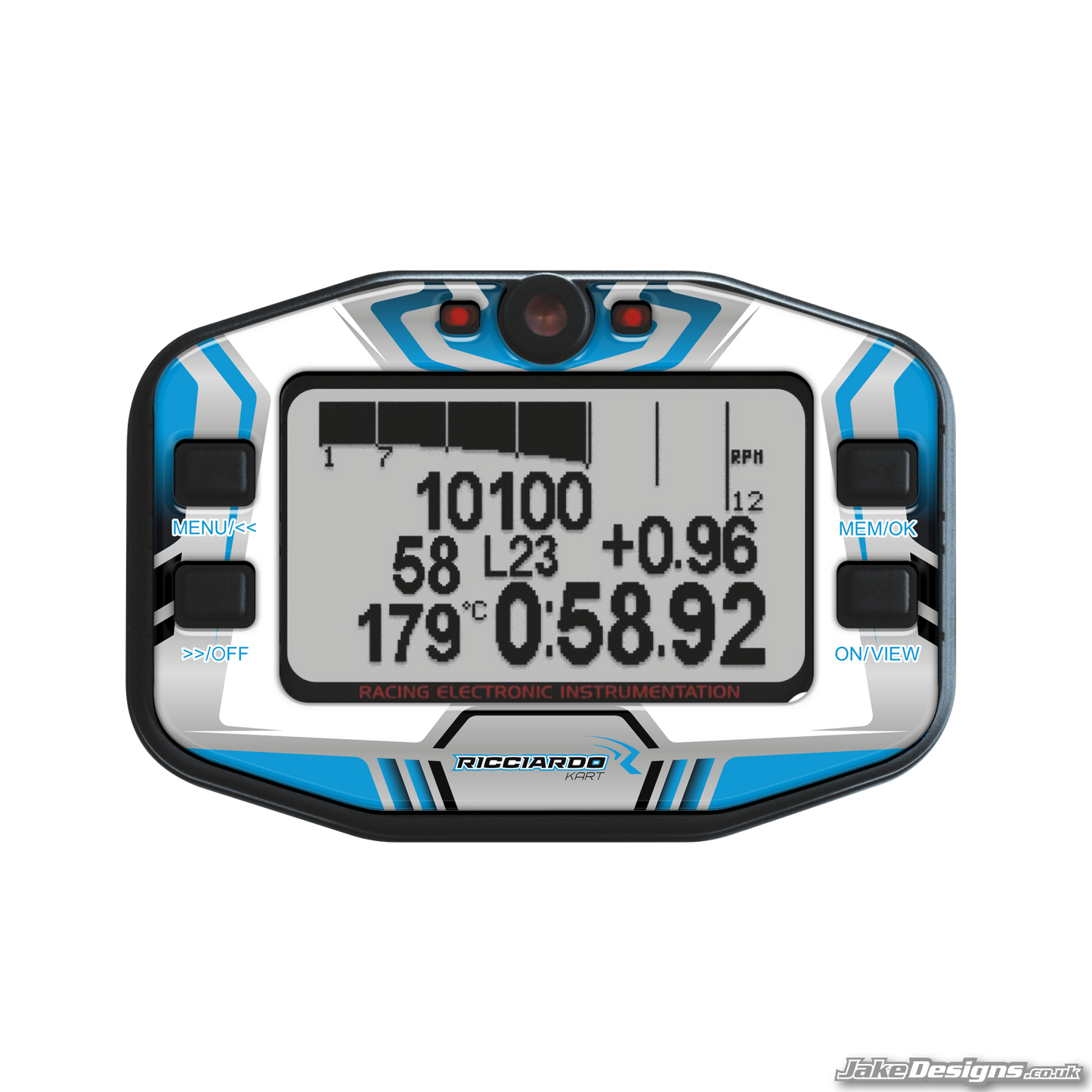 Ricciardo Style Mychron 4 Gel Sticker