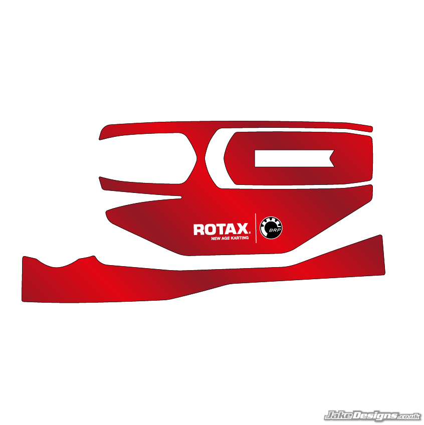 Chrome Style Rotax Battery Sticker Kit