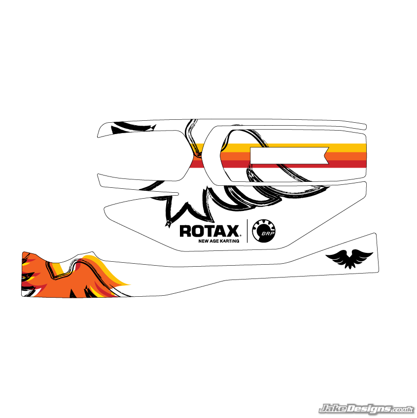 Kart Republic Replica Rotax Battery Sticker Kit