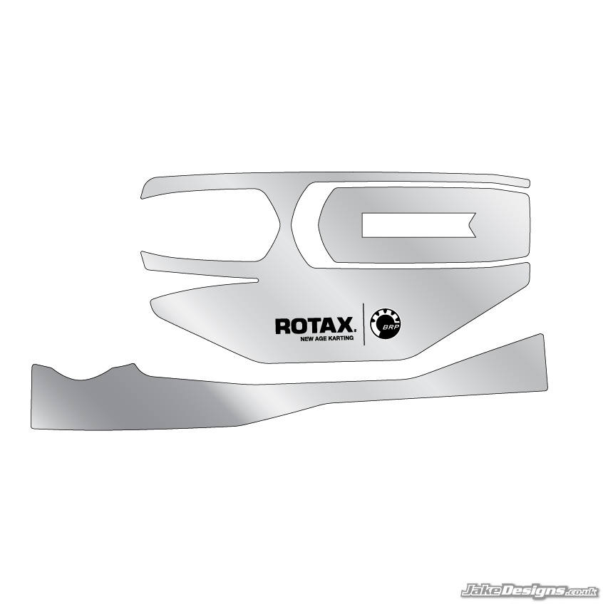 Chrome Style Rotax Battery Sticker Kit