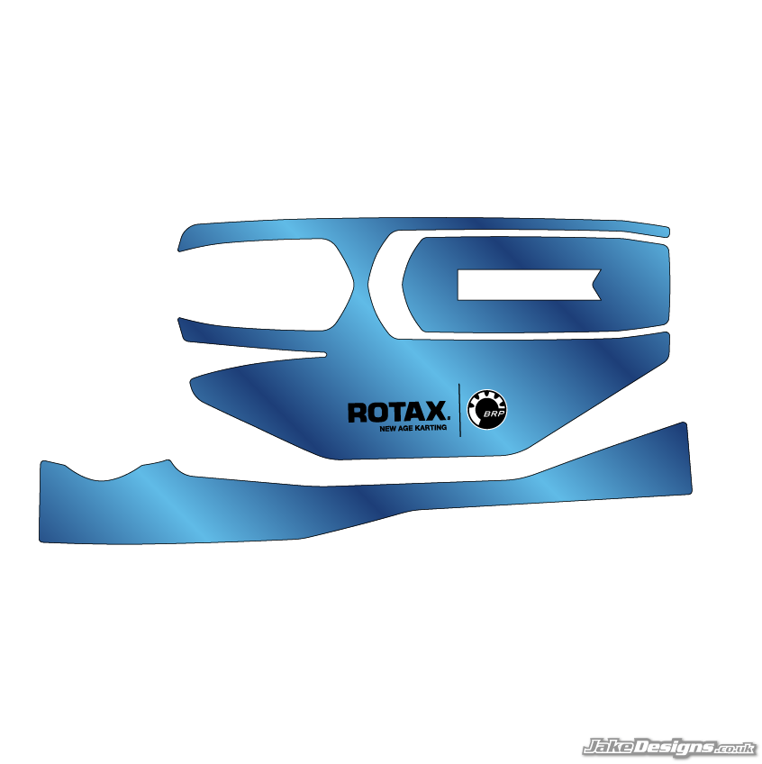 Chrome Style Rotax Battery Sticker Kit